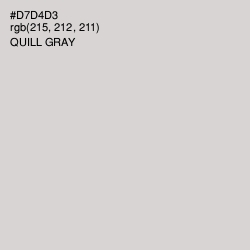#D7D4D3 - Quill Gray Color Image